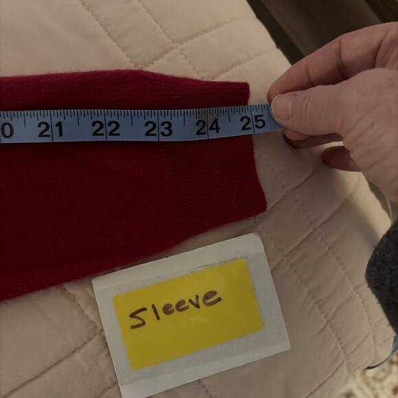 Talbots Women's Pure Cashmere Dark Pink Long Sleeve Pullover Sweater Classic - Picture 6 of 9